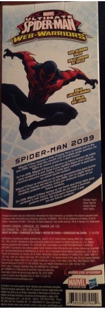 Spider Man 2099 - Hasbro (Marvel Titan Hero Series) action figure collectible [Barcode 630509279449] - Main Image 2