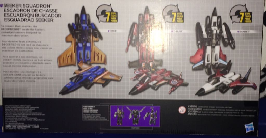 Transformers Platinum Edition Ramjet, Thrust, Dirge Seeker Squadron - Hasbro (The Transformers) action figure collectible [Barcode 630509281619] - Main Image 2
