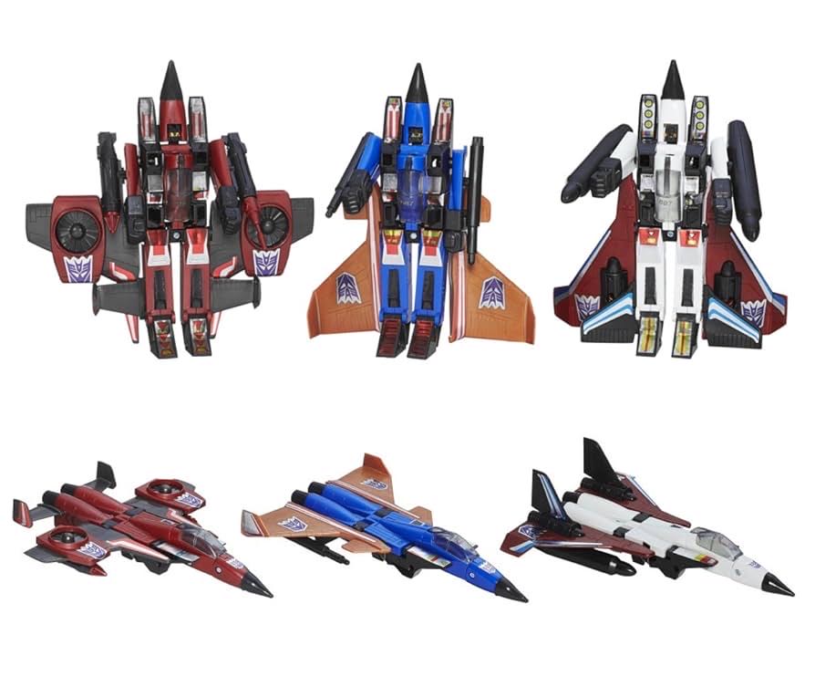 Transformers Platinum Edition Ramjet, Thrust, Dirge Seeker Squadron - Hasbro (The Transformers) action figure collectible [Barcode 630509281619] - Main Image 3