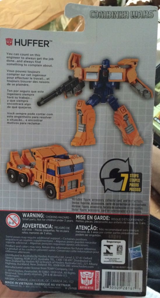 Transformers Combiner Wars Huffer - Hasbro (Transformers: Combiner Wars) action figure collectible [Barcode 630509281879] - Main Image 2
