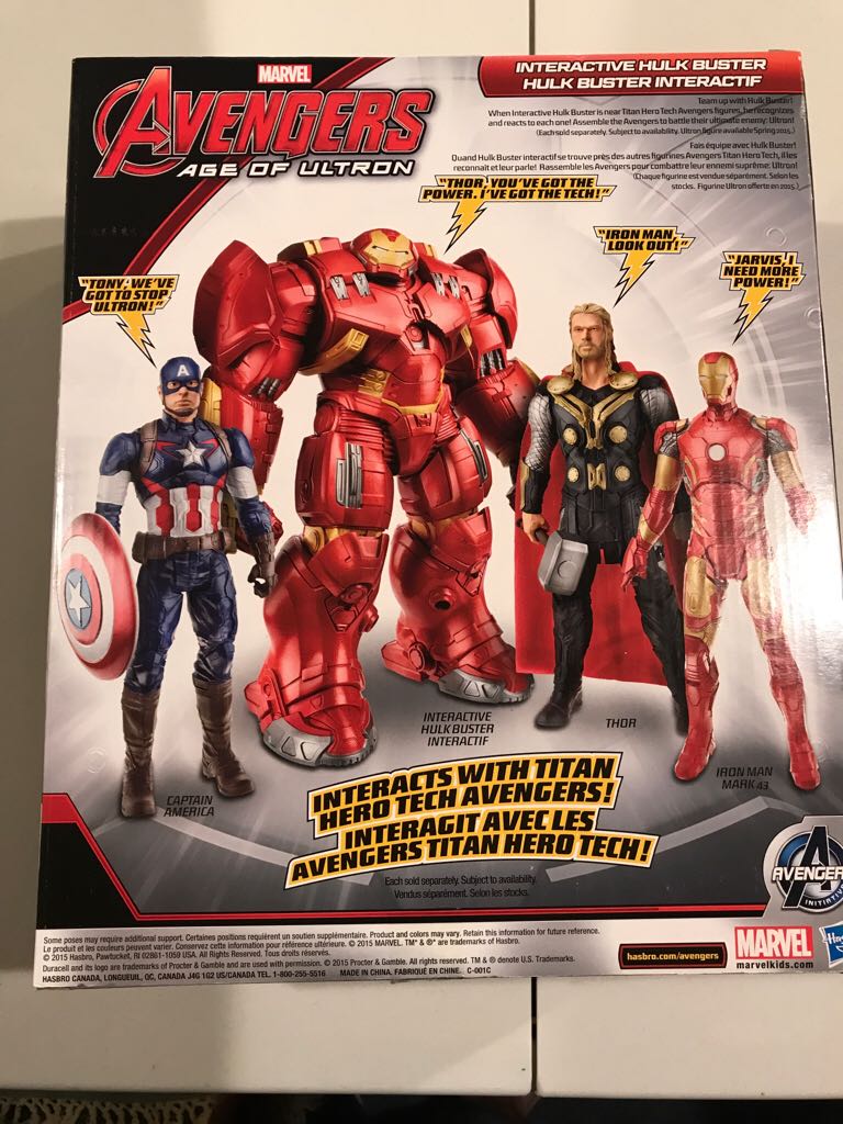 Avengers Age Of Ultron Titan Hero Tech - Interactive Hulkbuster  action figure collectible [Barcode 630509283057] - Main Image 2