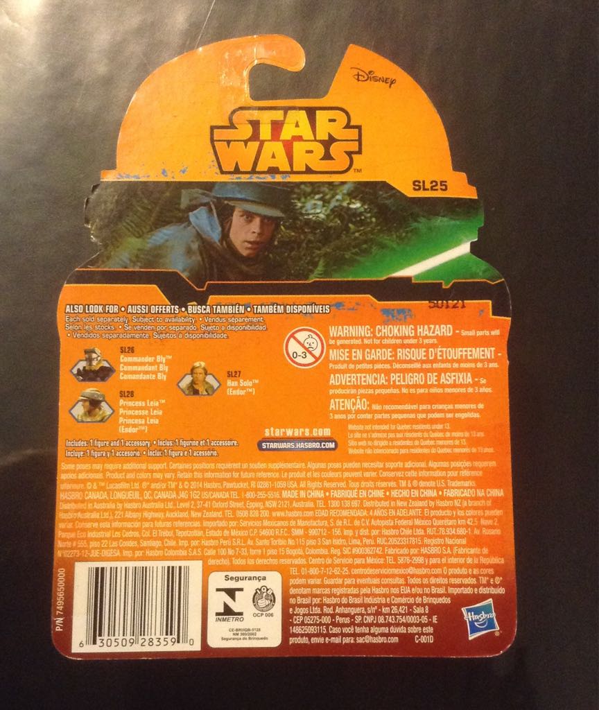 Luke Skywalker Endor (SL25) - Hasbro (Return Of The Jedi) action figure collectible [Barcode 630509283590] - Main Image 2