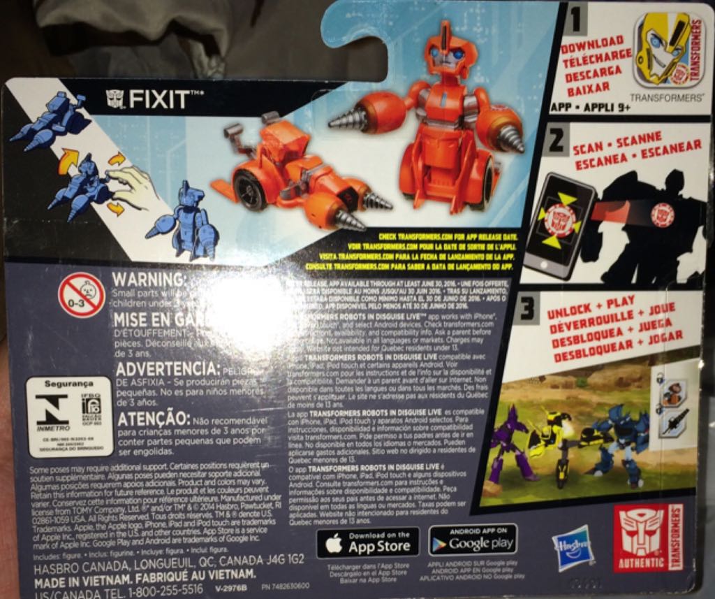 Fixit - Hasbro (Transformers: Robots In Disguise) action figure collectible [Barcode 630509283743] - Main Image 2