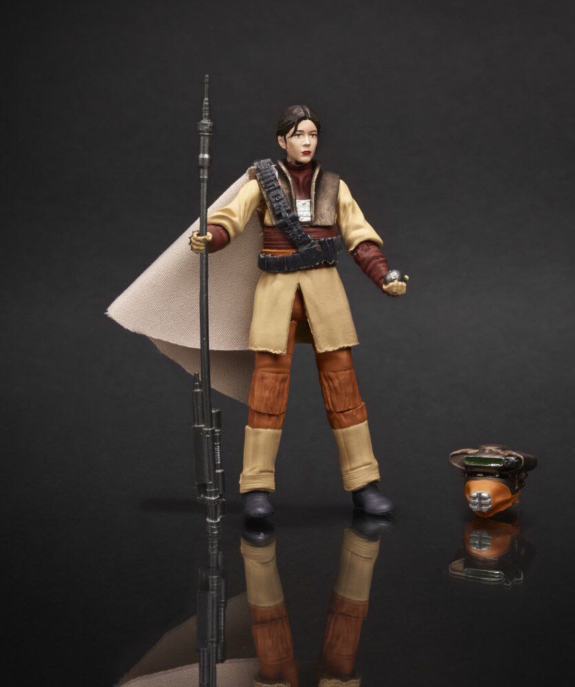 Princess Leia (Boushh) - Hasbro (Star Wars Black 6”) (Star Wars Black 6 inch) action figure collectible [Barcode 630509283859] - Main Image 3