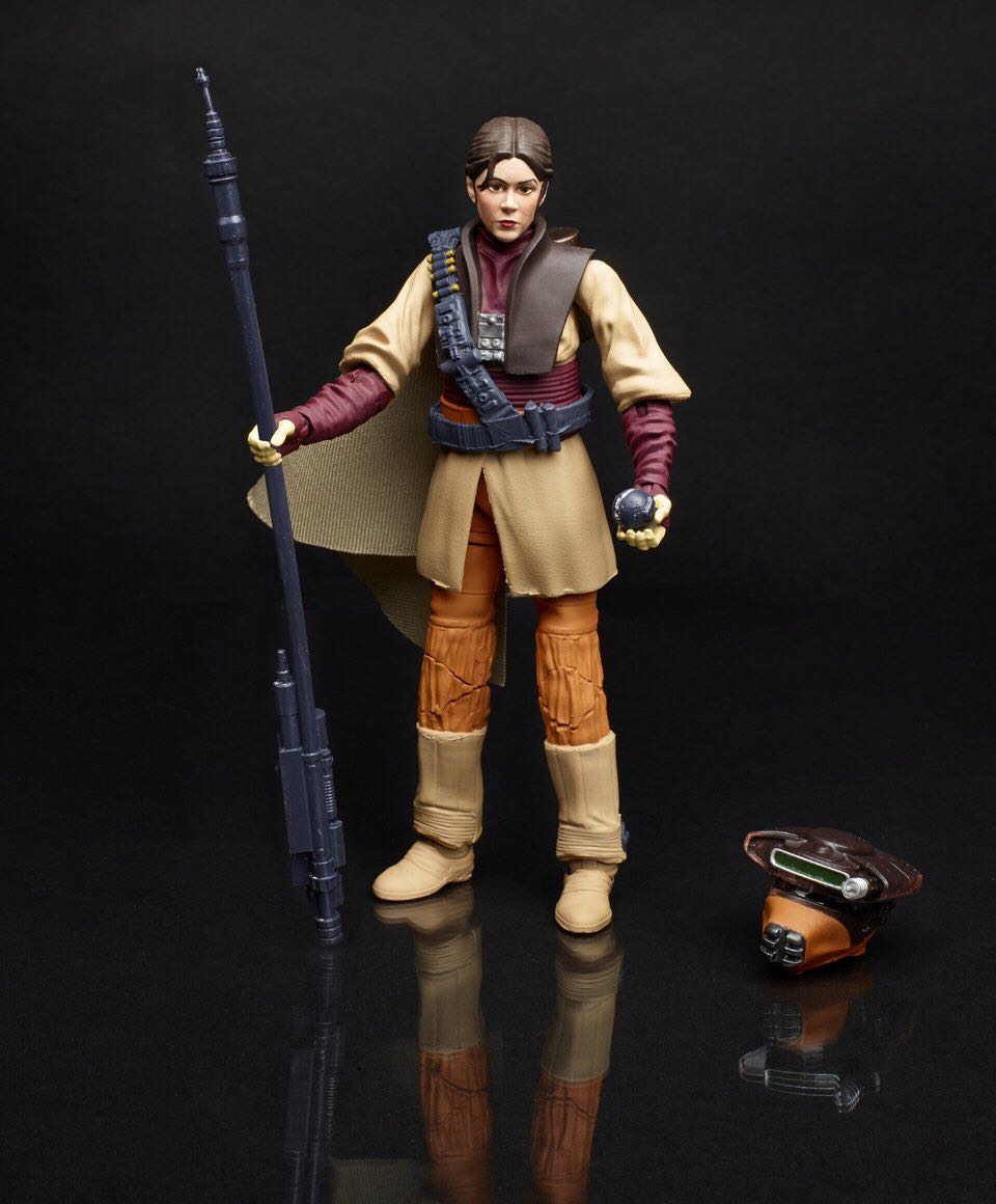 Princess Leia (Boushh) - Hasbro (Star Wars Black 6”) (Star Wars Black 6 inch) action figure collectible [Barcode 630509283859] - Main Image 4