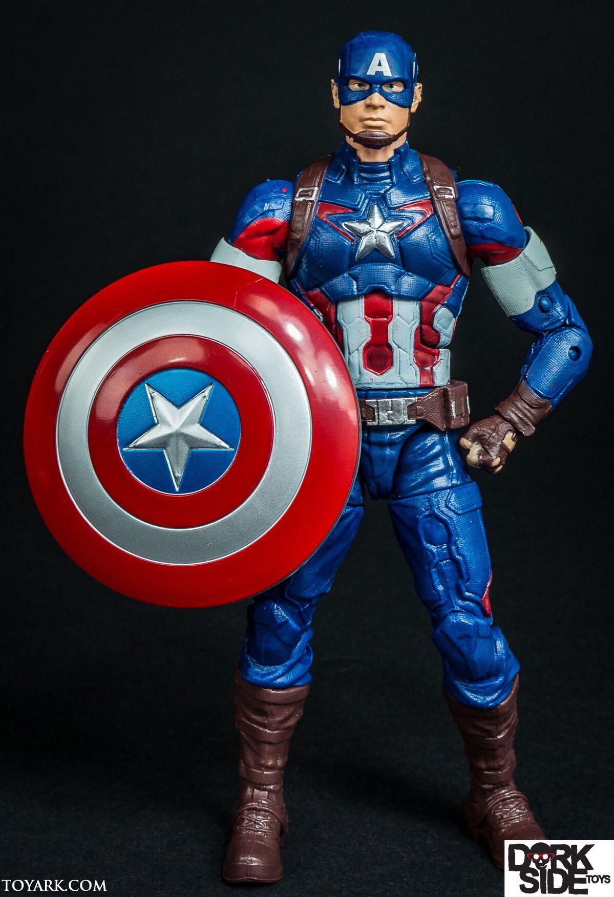 Captain America (Avengers - Age of Ultron MCU) - Hasbro (Marvel Legends Thanos BAF Infinite Series) action figure collectible [Barcode 630509284344] - Main Image 3