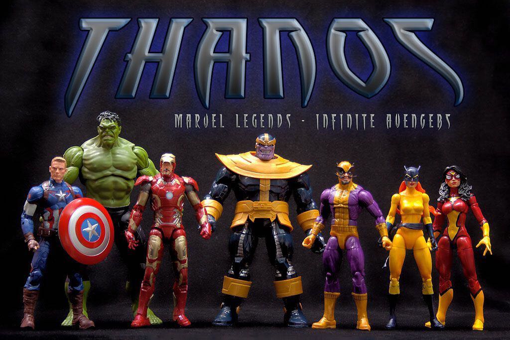 Captain America (Avengers - Age of Ultron MCU) - Hasbro (Marvel Legends Thanos BAF Infinite Series) action figure collectible [Barcode 630509284344] - Main Image 4