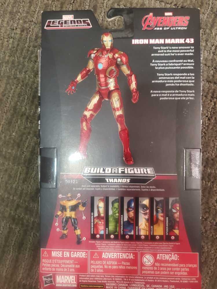 Iron Man Mark 43 (Sentry) - Hasbro (Marvel Legends Thanos BAF Infinite Series) action figure collectible [Barcode 630509284382] - Main Image 3