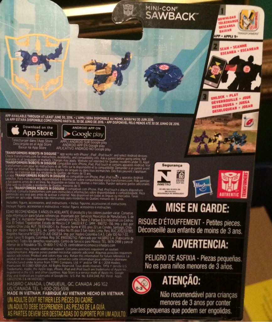 Mini-con Sawback - Hasbro (Transformers: Robots In Disguise) action figure collectible [Barcode 630509289196] - Main Image 2