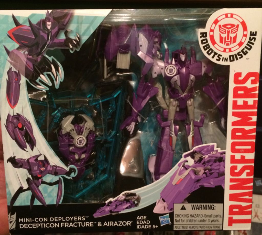 Transformers Robots In Disguise: Fracture & Airazor - Hasbro (Deluxe Class) action figure collectible [Barcode 630509289264] - Main Image 1