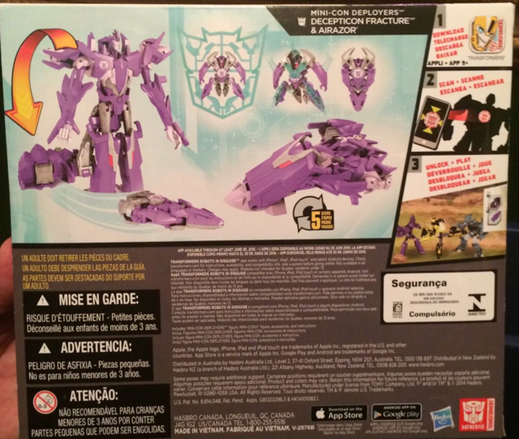 Transformers Robots In Disguise: Fracture & Airazor - Hasbro (Deluxe Class) action figure collectible [Barcode 630509289264] - Main Image 2