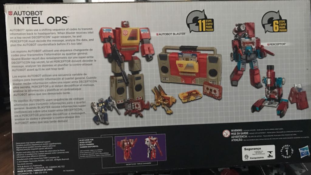 Transformers Platinum Edition Blaster, Perceptor, Eject, Ramhorn, Steeljaw Autobot Intel Ops 5-Pack - Hasbro (The Transformers) action figure collectible [Barcode 630509289394] - Main Image 2