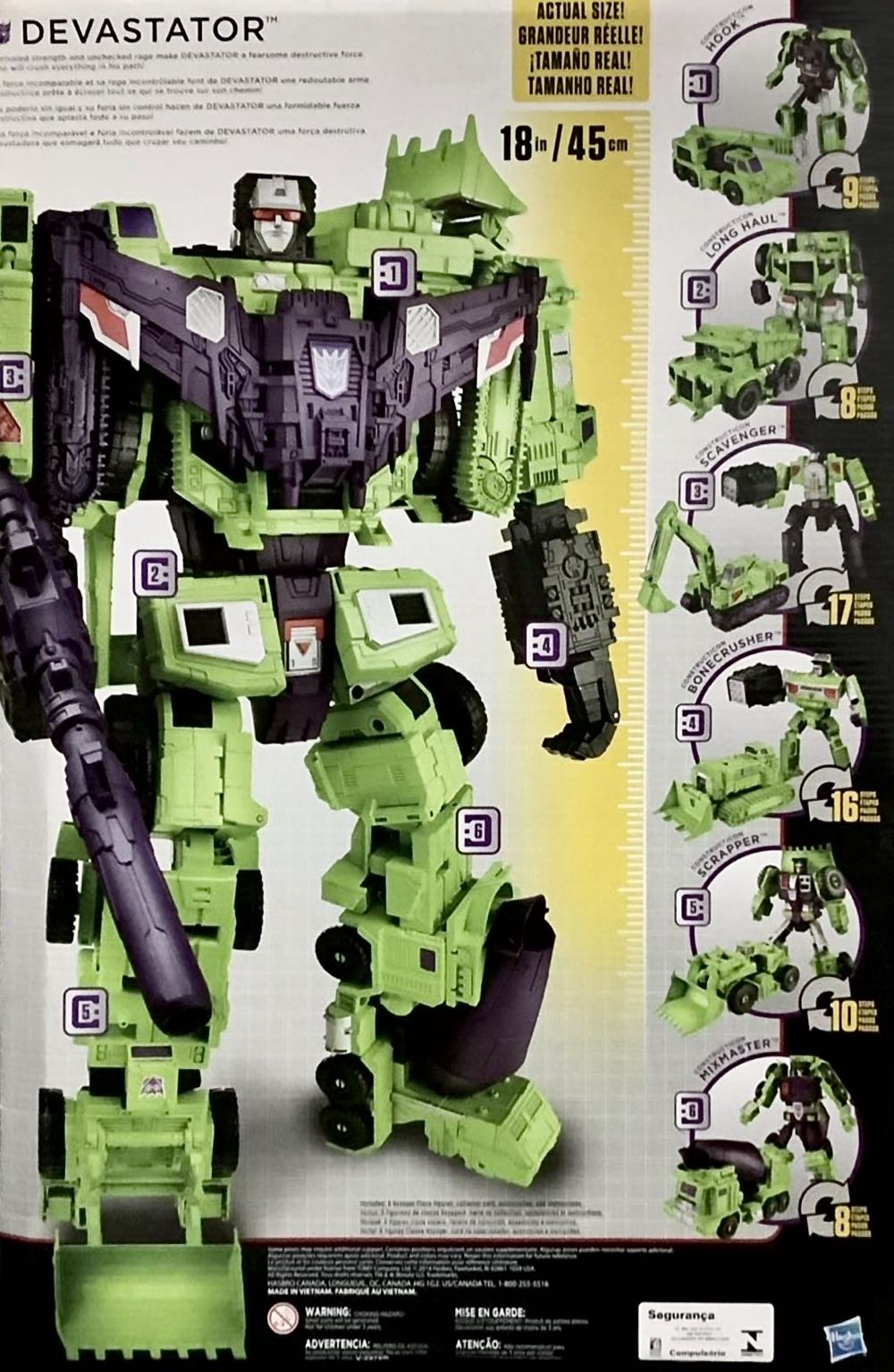 Devastator - Hasbro (Transformers Combiner Wars) action figure collectible [Barcode 630509289493] - Main Image 5