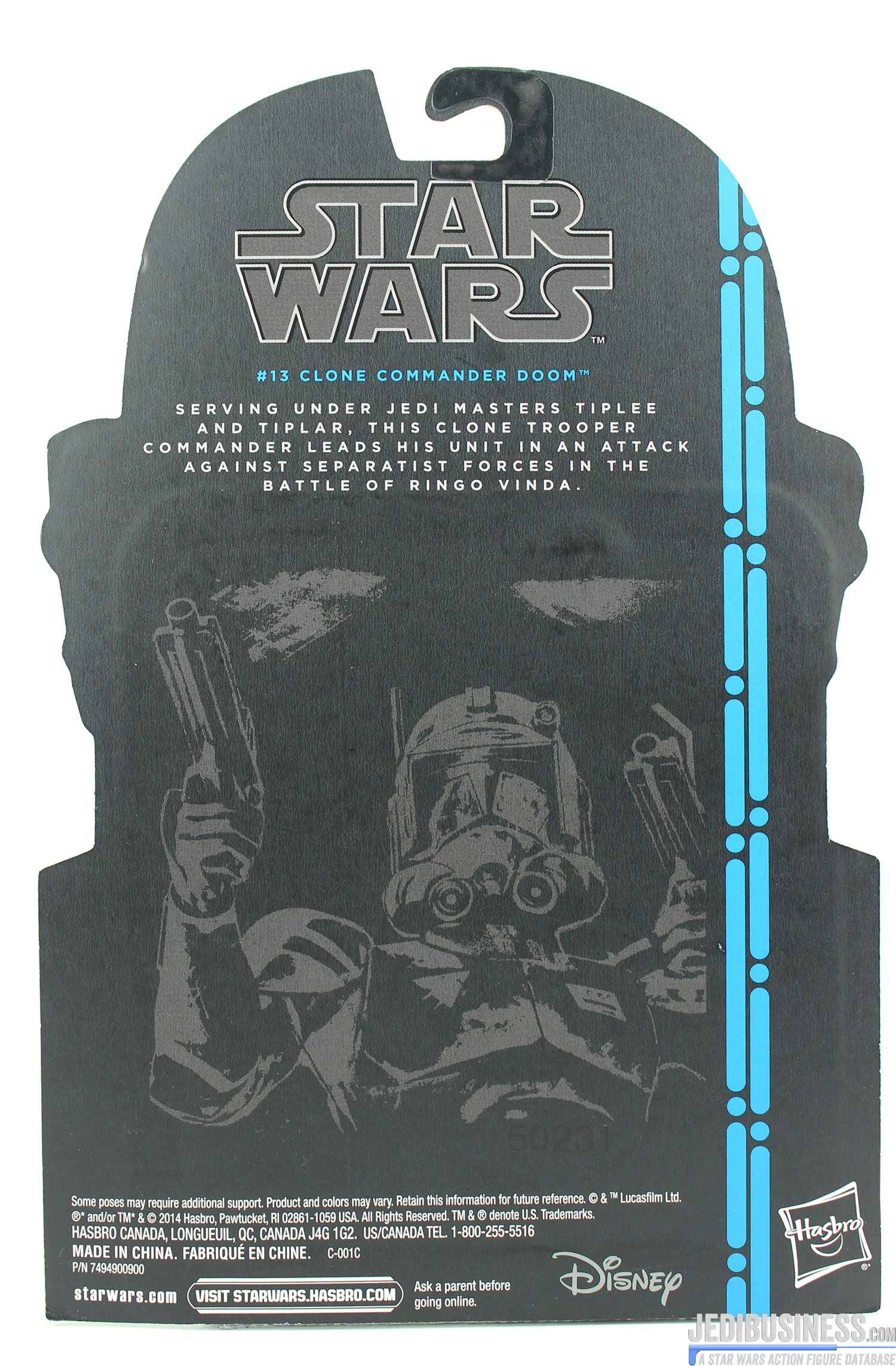 Black Series 3.75 Blue #13 Commander Doom Star Wars - Hasbro (Star Wars The Clone Wars) action figure collectible [Barcode 630509293605] - Main Image 2
