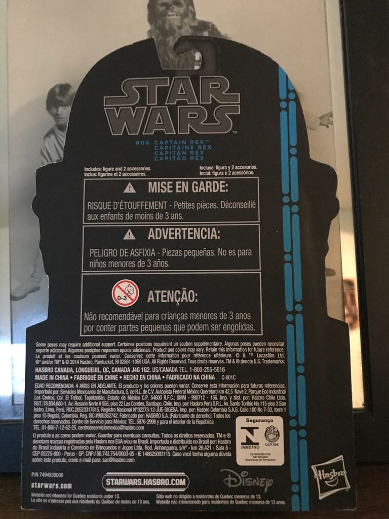 #09 Captain Rex Star Wars - Hasbro (2013-Now The Black Series 3.75) action figure collectible [Barcode 630509298099] - Main Image 2