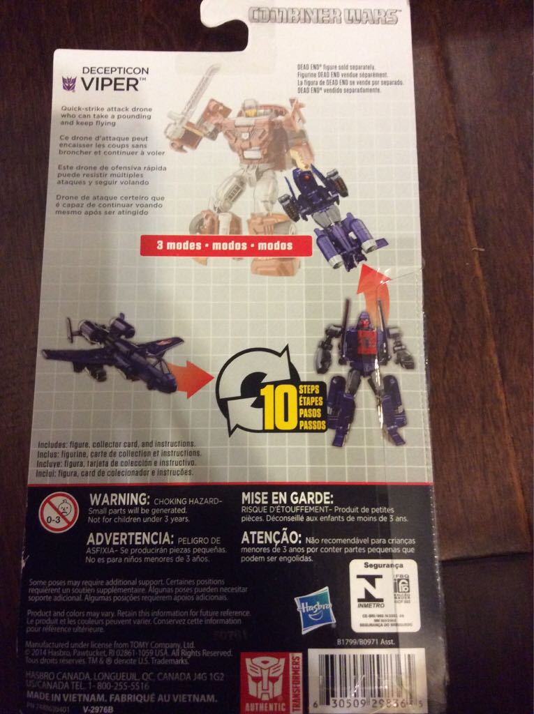 Transformers Combiner Wars Viper - Hasbro (Transfomers: Combiner Wars) action figure collectible [Barcode 630509298365] - Main Image 2