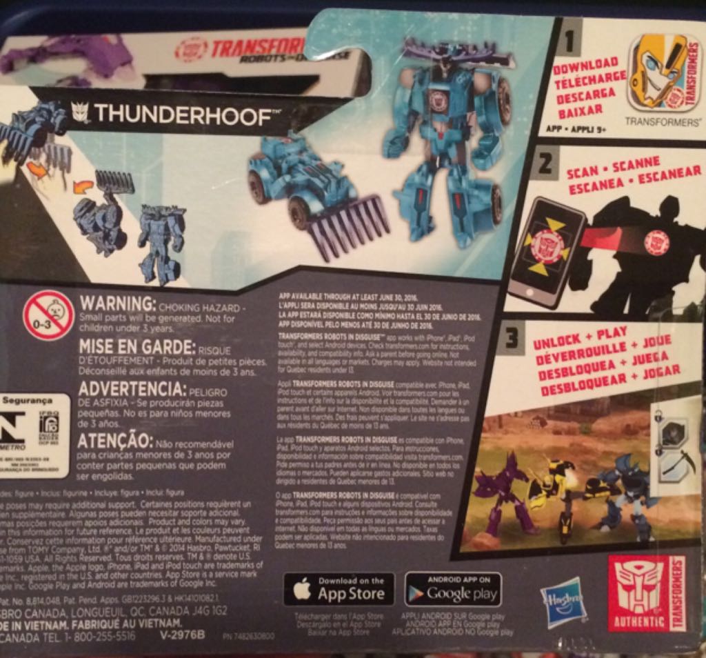 Transformers Robots In Disguise: Thunderhoof - Hasbro (Legion Class) action figure collectible [Barcode 630509300020] - Main Image 2