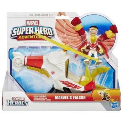 Falcon, Talon Copter With Marvel’s Falcon - Hasbro Playskool Heroes (Marvel Super Hero Adventures) action figure collectible [Barcode 630509303274] - Main Image 2