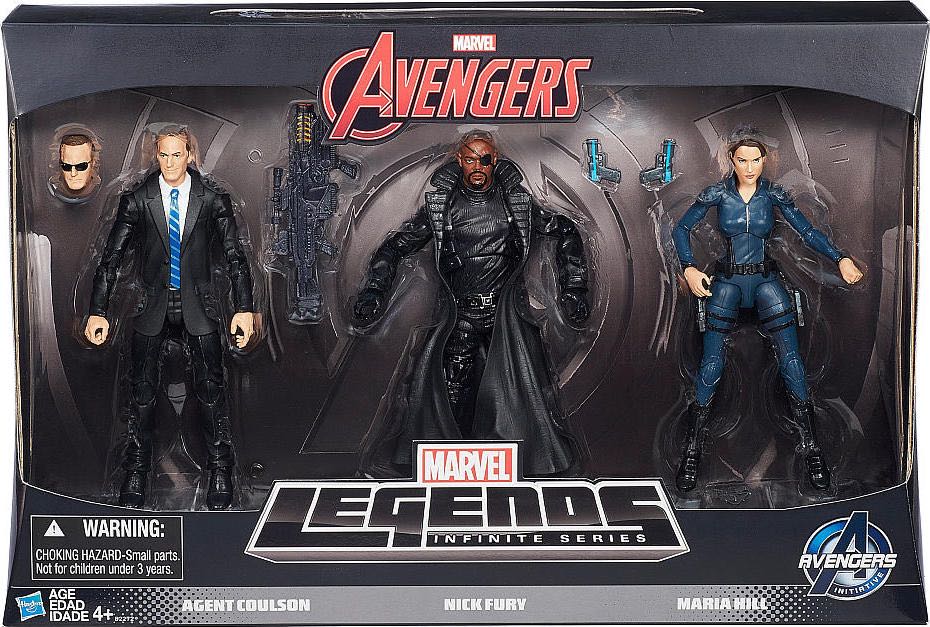 Agent Coulson, Nick Fury & Maria Hill 3 Pack - Hasbro (Marvel Legends) action figure collectible [Barcode 630509305476] - Main Image 3