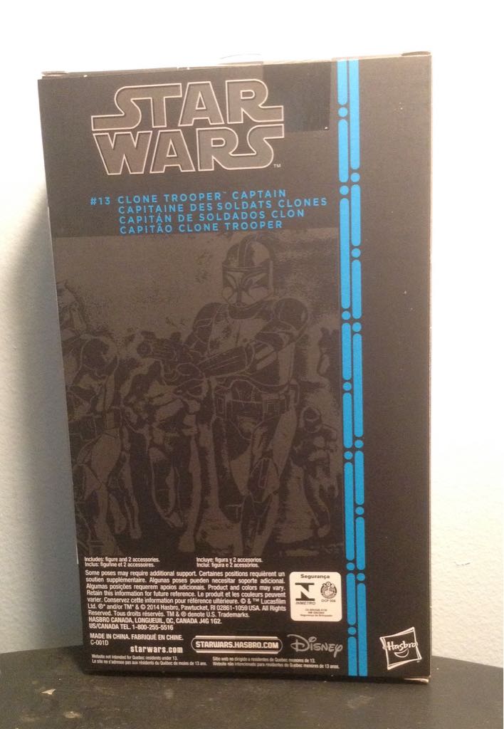 Clone Trooper Captain - Hasbro (Star Wars Black 6”) (Star Wars The Black Series 6) action figure collectible [Barcode 630509310616] - Main Image 2