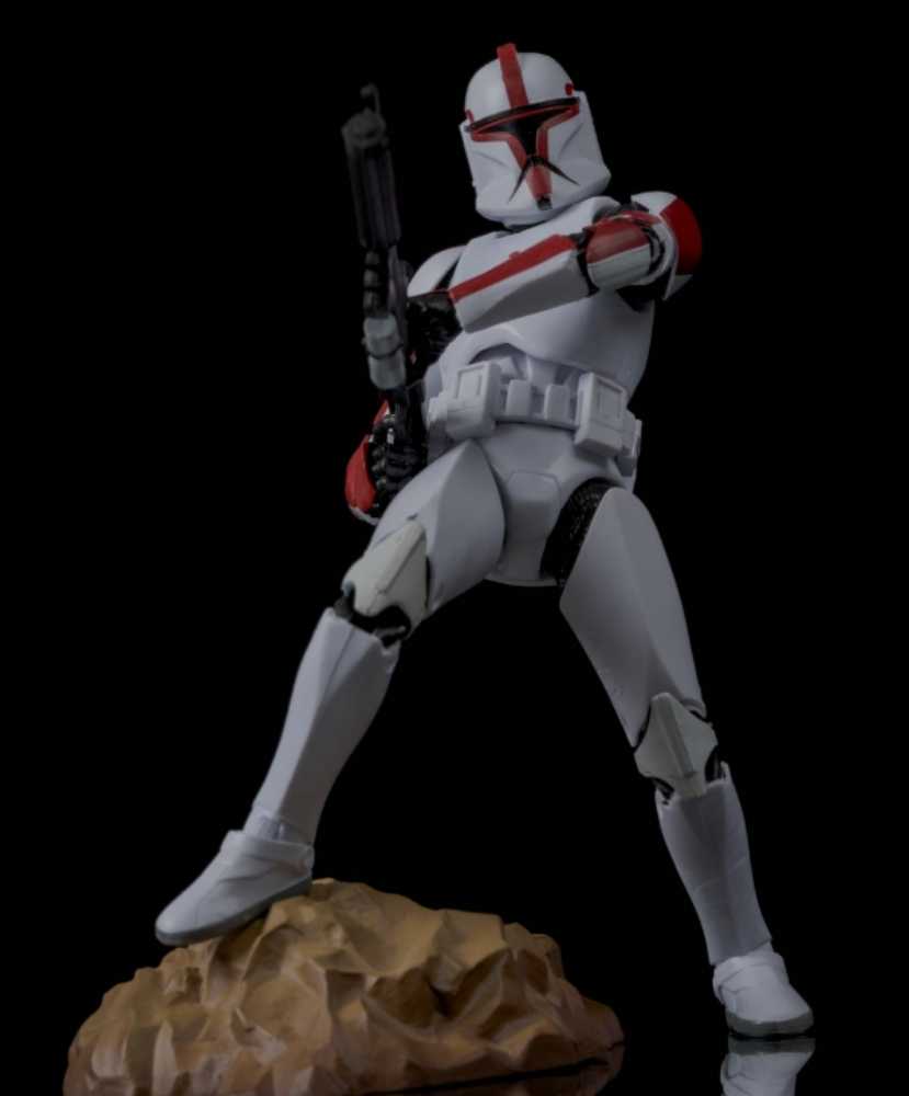 Clone Trooper Captain - Hasbro (Star Wars Black 6”) (Star Wars The Black Series 6) action figure collectible [Barcode 630509310616] - Main Image 4