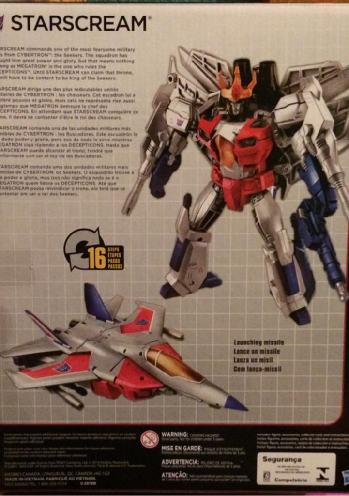 Transformers Combiner Wars Starscream Coronation - Hasbro (Transformers Combiner Wars) action figure collectible [Barcode 630509314300] - Main Image 2