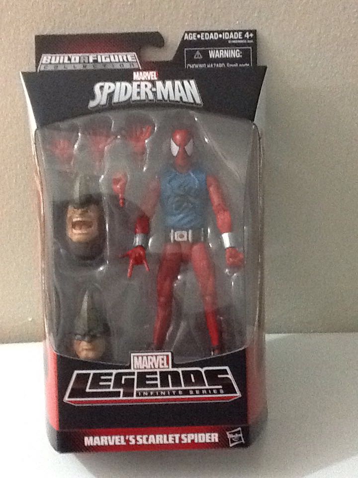 Scarlet Spider - Hasbro (Marvel Legends Series Rhino Baf Wave) action figure collectible [Barcode 630509318292] - Main Image 2