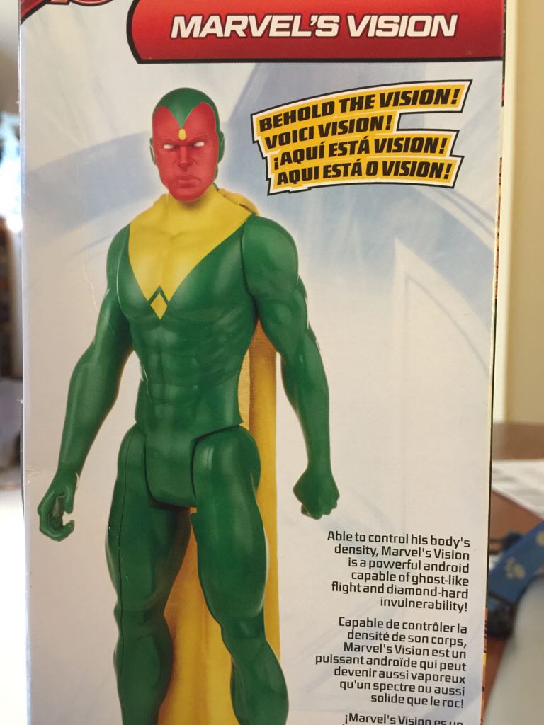 Vision (Age Of Ultron - Wandavision) - Hasbro (Marvel Titan Hero Series) action figure collectible [Barcode 630509321759] - Main Image 2