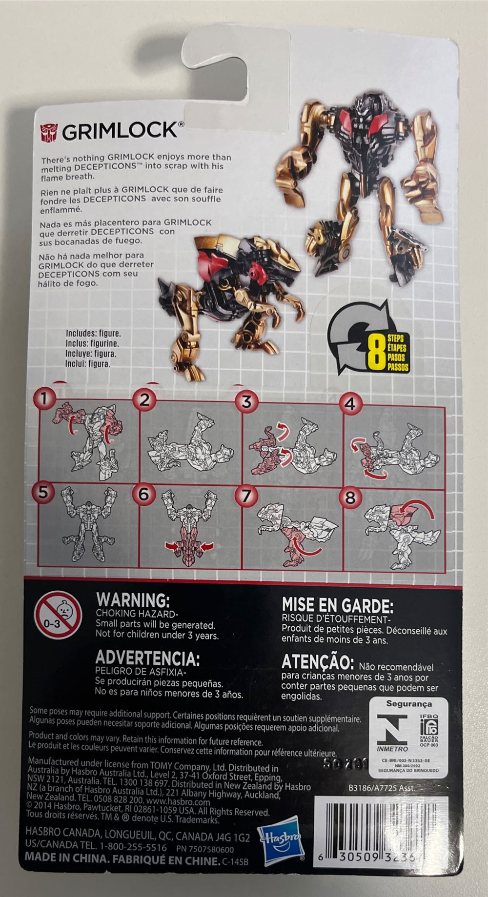 Grimlock  - Hasbro (Transformers: Market Six) action figure collectible [Barcode 630509323678] - Main Image 2