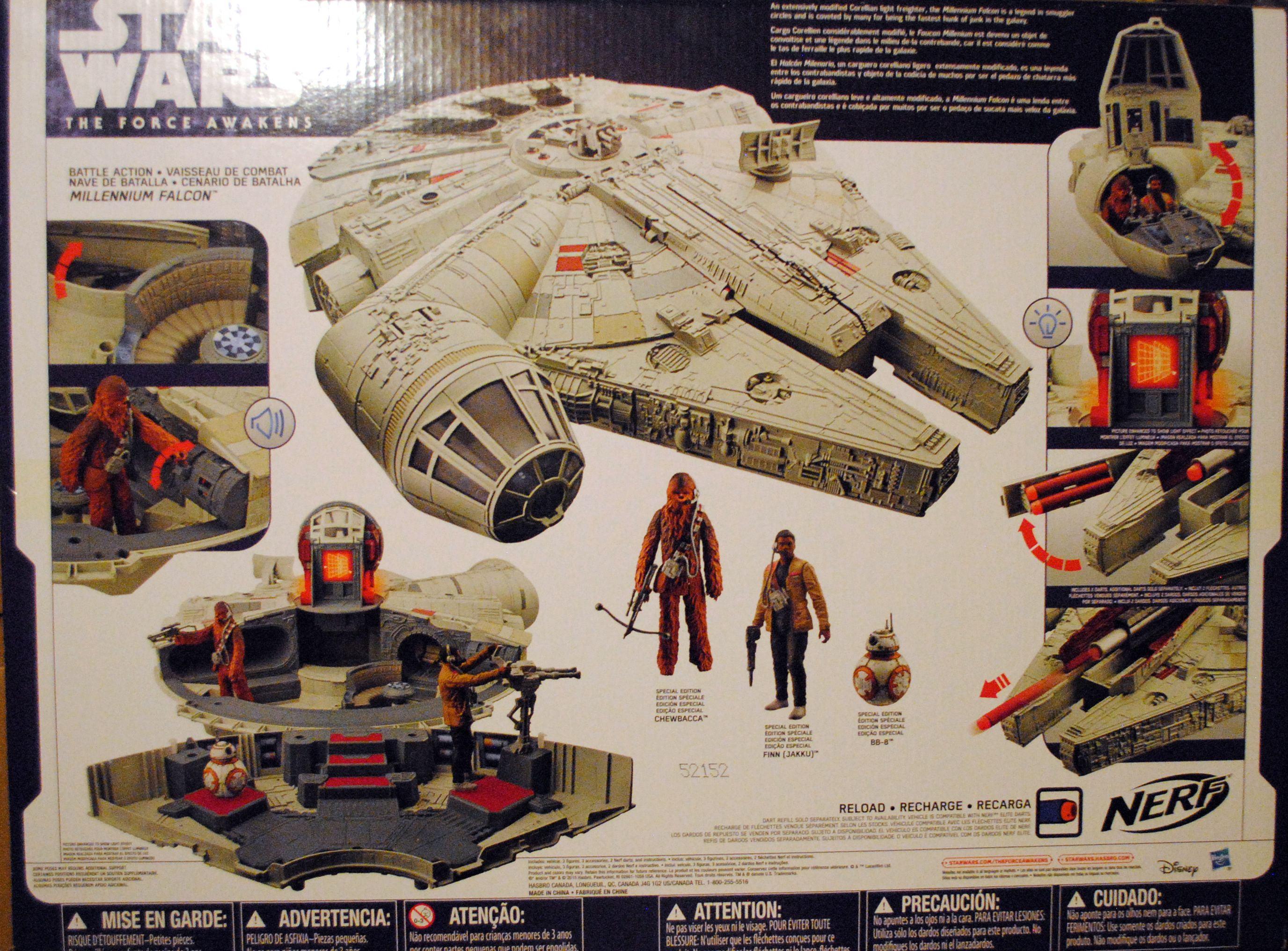 Star Wars The Force Awakens: Millennium Falcon - Hasbro (Star Wars Episode VII The Force Awakens) action figure collectible [Barcode 630509336241] - Main Image 2