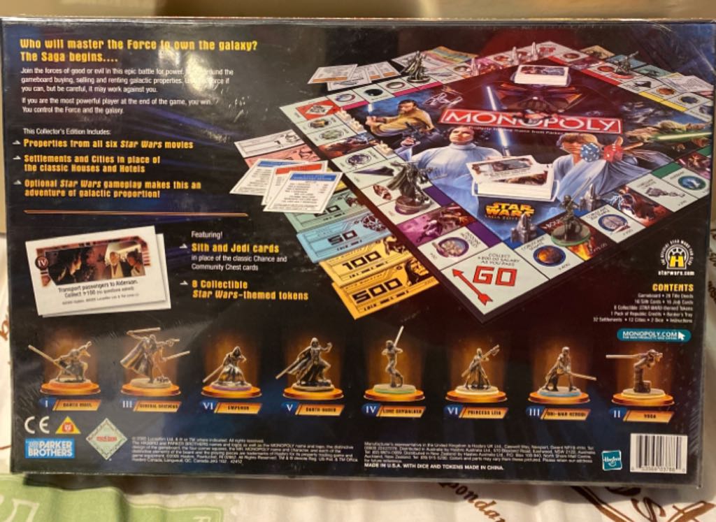 Star Wars Monopoly  action figure collectible [Barcode 630509338306] - Main Image 2