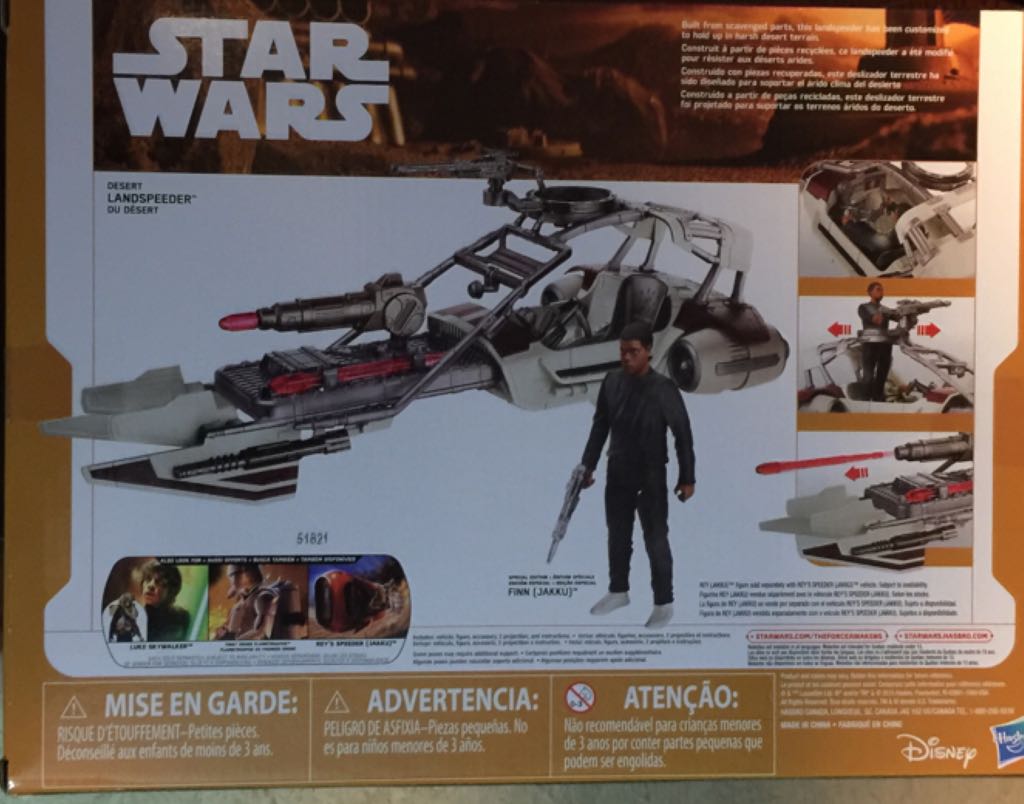 Desert Landspeeder - W/Finn (Jakku) - Star Wars TFA - Hasbro (Star Wars Episode VII The Force Awakens) action figure collectible [Barcode 630509342624] - Main Image 2