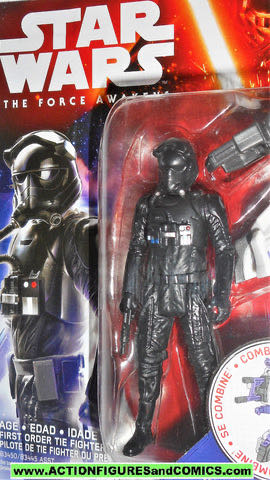 First Order Tie Fighter Pilot - Hasbro (Star Wars 3.75) action figure collectible [Barcode 630509345410] - Main Image 3