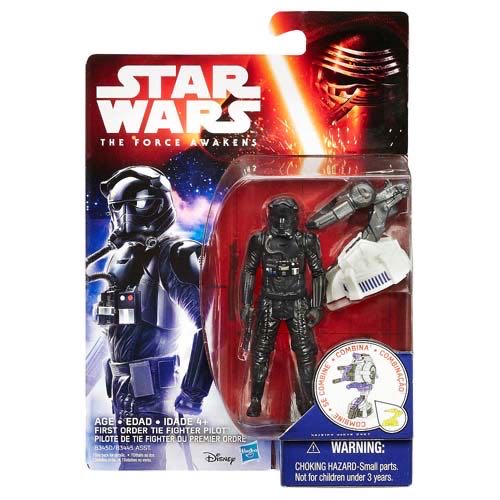 First Order Tie Fighter Pilot - Hasbro (Star Wars 3.75) action figure collectible [Barcode 630509345410] - Main Image 4