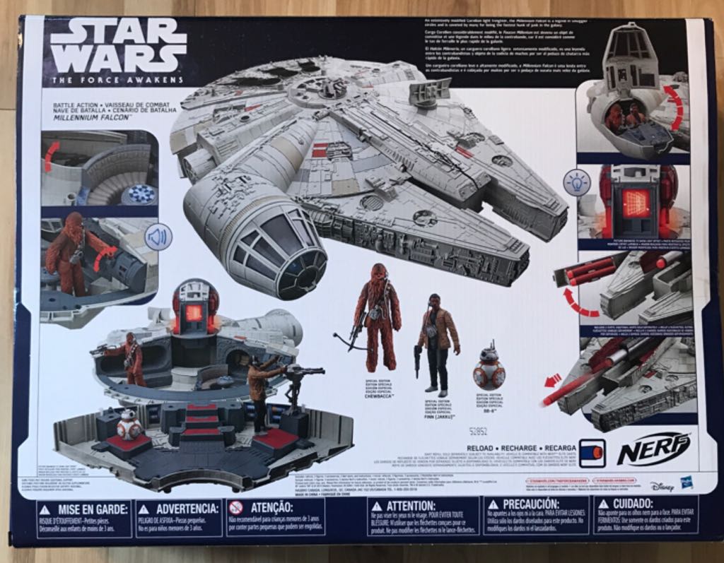 Star Wars The Force Awakens: Millennium Falcon - Hasbro (Star Wars 3.75) action figure collectible [Barcode 630509346554] - Main Image 2