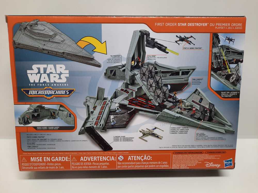 First Order Star Destroyer - Hasbro (Star Wars: Micro Machines) action figure collectible [Barcode 630509346899] - Main Image 2