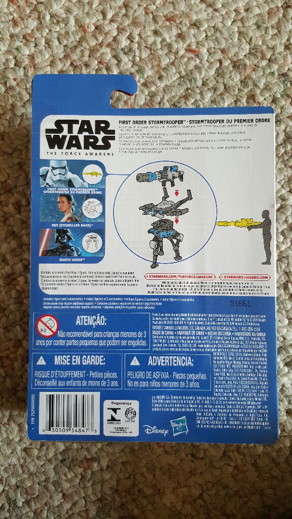 First Order Stormtrooper - Hasbro (The Force Awakens (3.75”)) action figure collectible [Barcode 630509348473] - Main Image 2