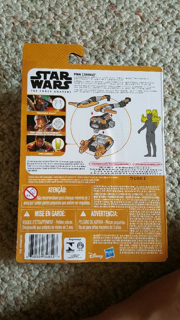 Finn - Disney / Hasbro (Star Wars: The Force Awakens) action figure collectible [Barcode 630509348527] - Main Image 2