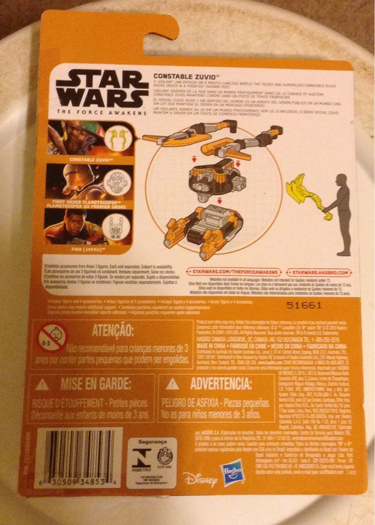 Constable Zuvio - Hasbro (Star Wars: The Force Awakens) action figure collectible [Barcode 630509348534] - Main Image 2