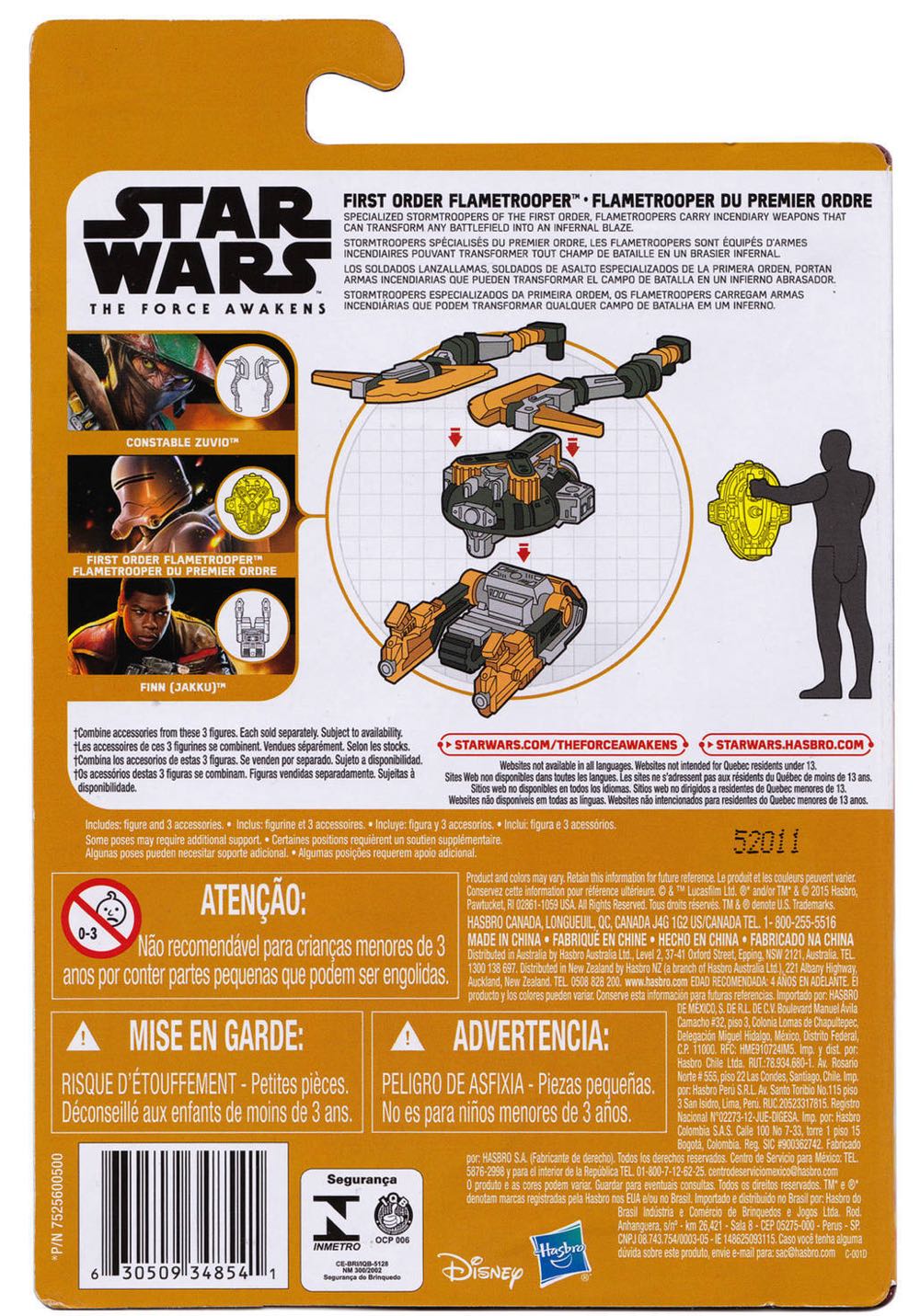 First Order Flametrooper - Hasbro (Star Wars: Episode VII) action figure collectible [Barcode 630509348541] - Main Image 4