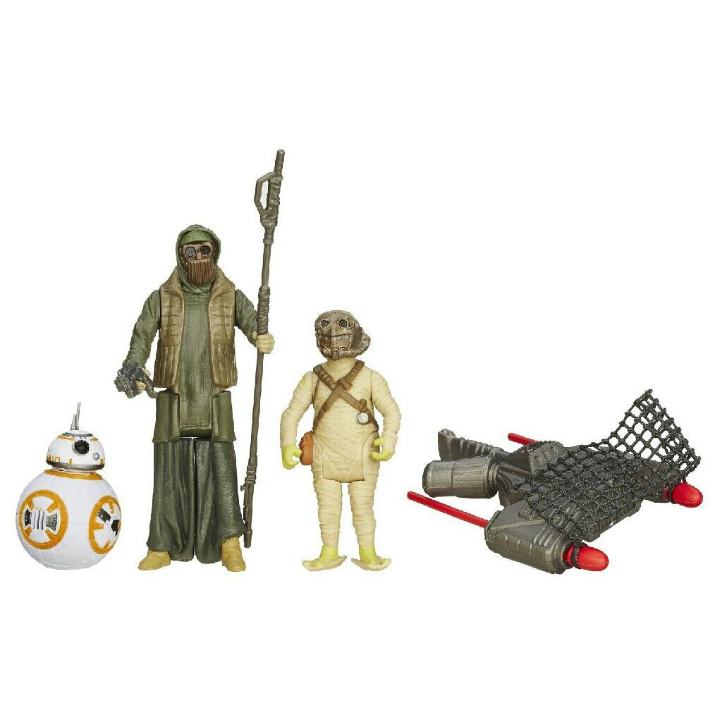 Force Awakens Figure 3.75 03 Pack BB-8, Unkar’s Thug Scavenger, and Brute D’Unkar (Jakku Scavenger) TFA - Hasbro (Star Wars Episode VII The Force Awakens) action figure collectible [Barcode 630509349265] - Main Image 2