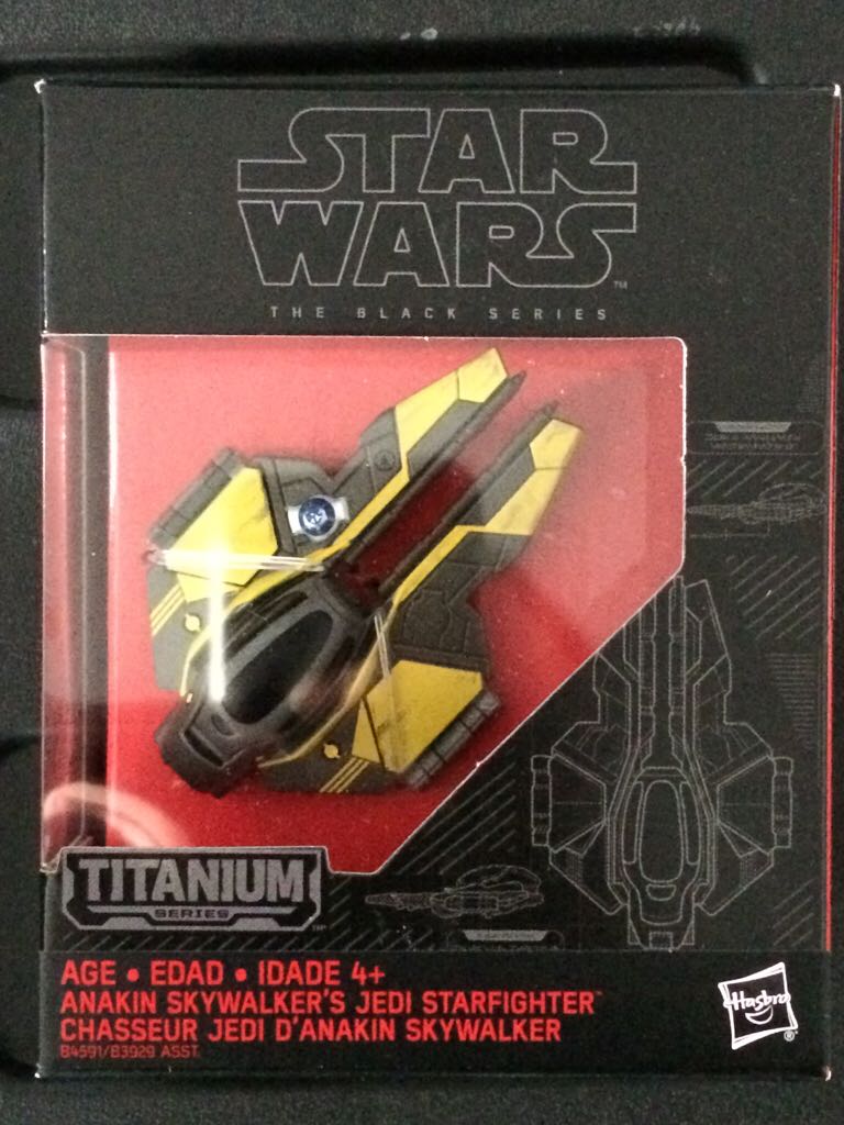 Anakin Skywalker’s Jedi Starfighter #22 Titanium - Hasbro (Star Wars Titanium Serie Vehicle) action figure collectible [Barcode 630509362561] - Main Image 1