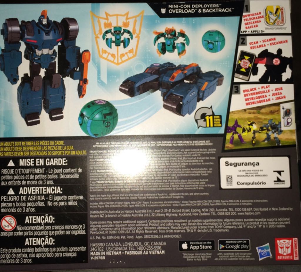 Transformers Robots In Disguise: Overload And Backtrack - Hasbro (TF Robots In Disguise) action figure collectible [Barcode 630509363742] - Main Image 2