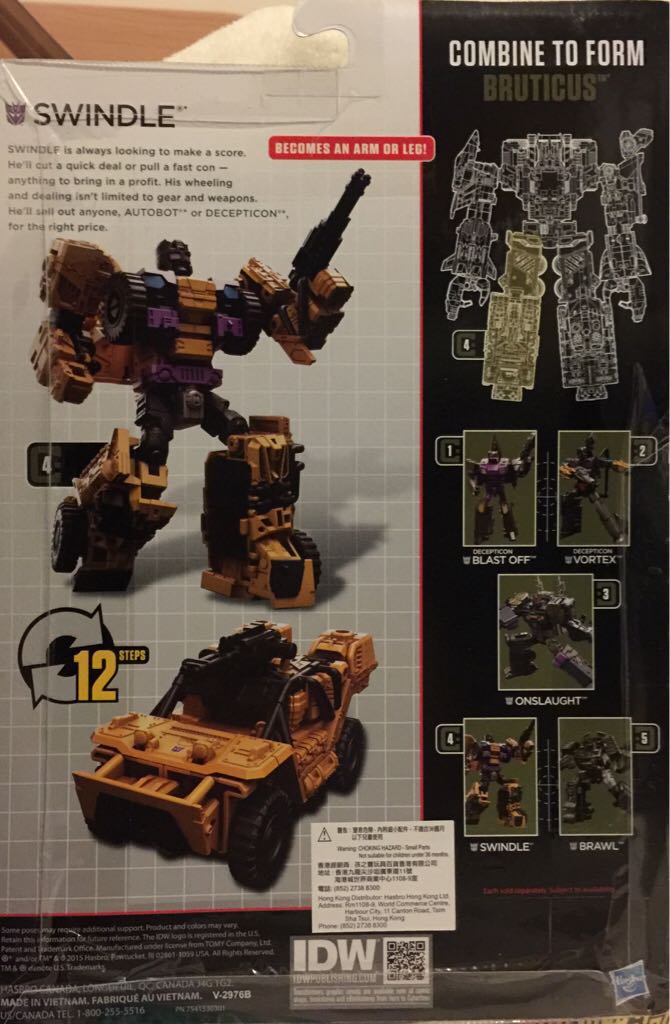CW Swindle - Hasbro (Transformers Combiner Wars) action figure collectible [Barcode 630509369003] - Main Image 2