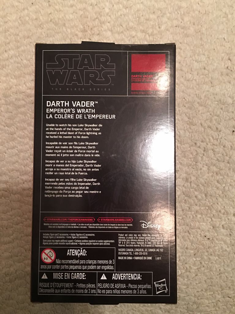 Star Wars - Black Series - Darth Vader - Emperors Wrath - Hasbro (Black Series) (Star Wars - The Black Series) action figure collectible [Barcode 630509371044] - Main Image 2