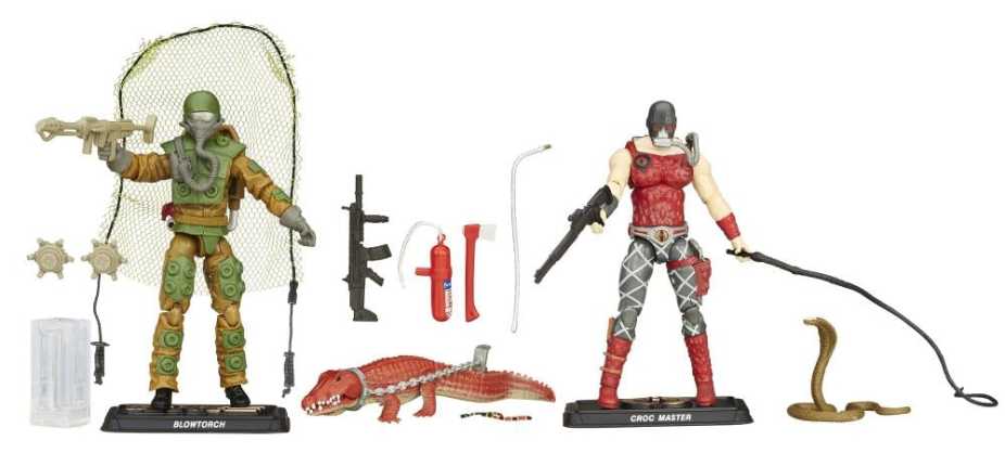 Blowtorch vs Croc Master - Hasbro GiJoe (Swamp Steam) action figure collectible [Barcode 630509371280] - Main Image 2