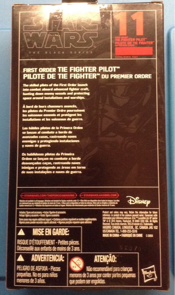 First Order Tie Fighter Pilot - Hasbro (Star Wars Black Series 6”) action figure collectible [Barcode 630509371389] - Main Image 2