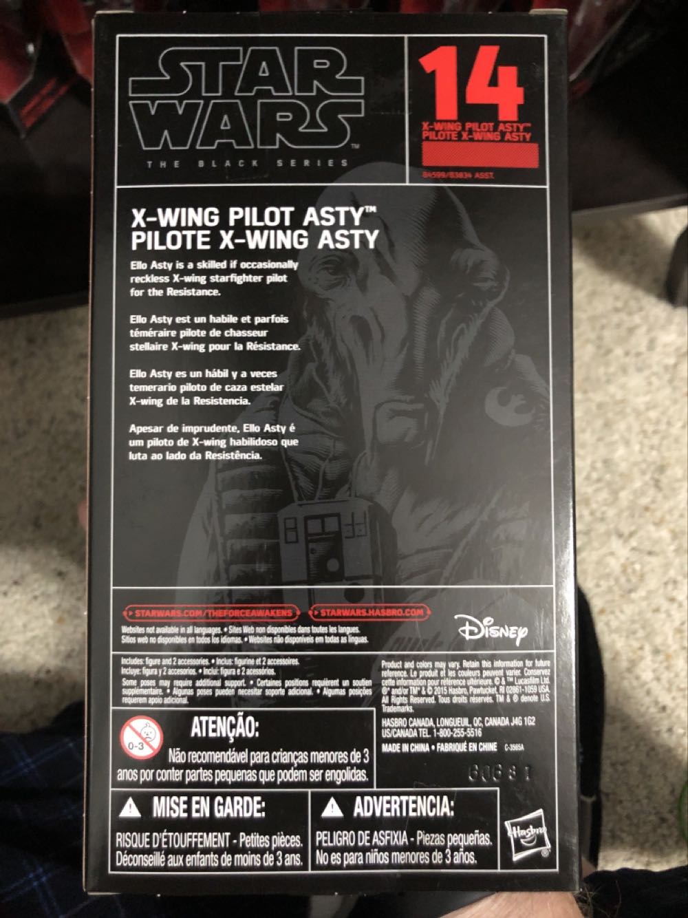 Black Series - X-Wing Pilot Asty - Hasbro (Star Wars - The Black Series) action figure collectible [Barcode 630509371419] - Main Image 3