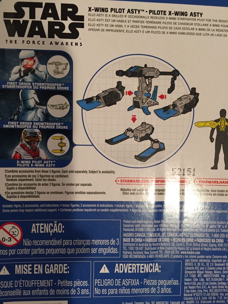 X-wing Pilot Asty - Hasbro (Resistance) action figure collectible [Barcode 630509371877] - Main Image 2
