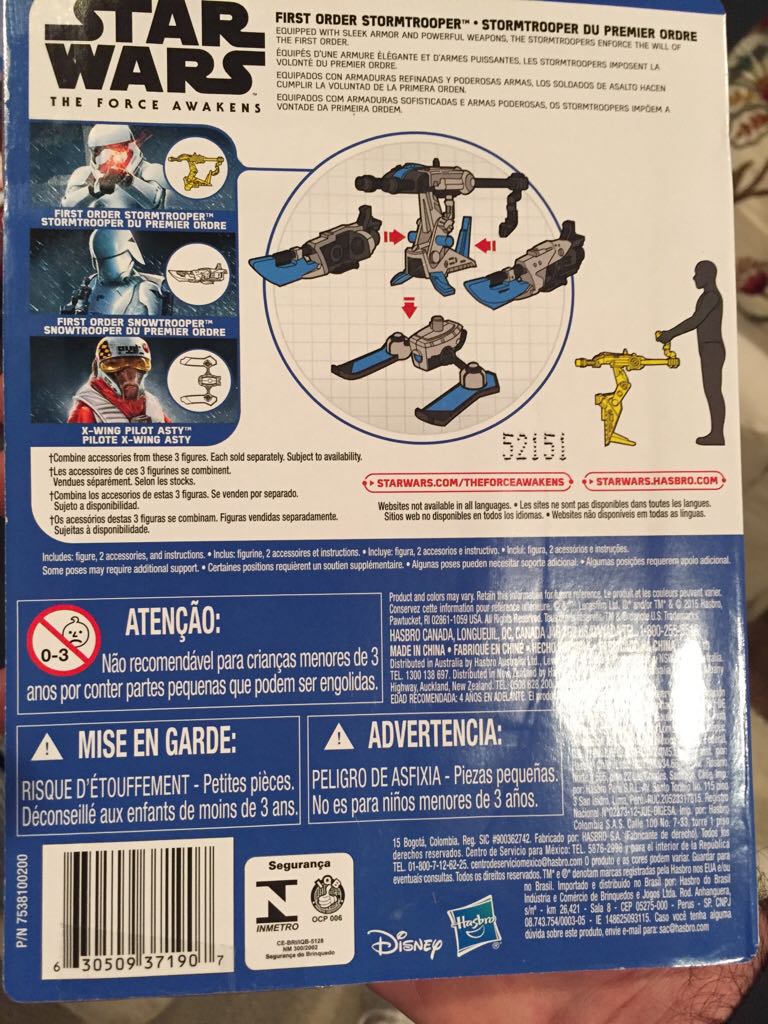 First Order Stormtrooper (The Force Awakens) - Hasbro (Star Wars) action figure collectible [Barcode 630509371907] - Main Image 2